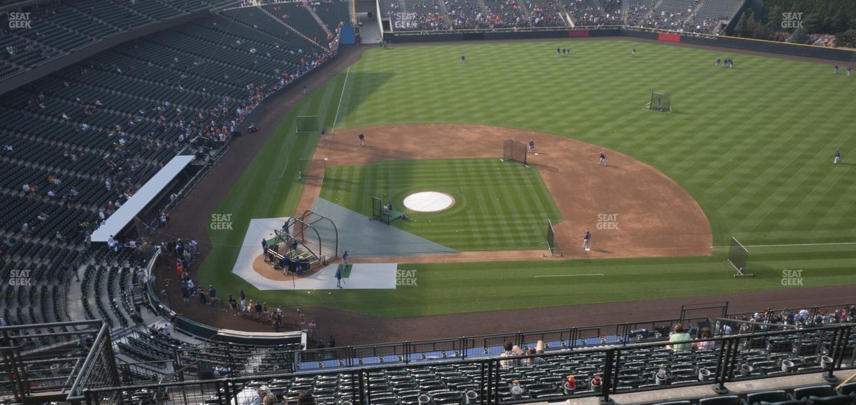Coors Field - Section Upper 325 Seat View