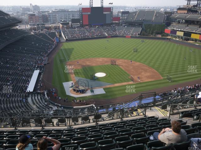Coors Field - Section Upper 327 Seat View
