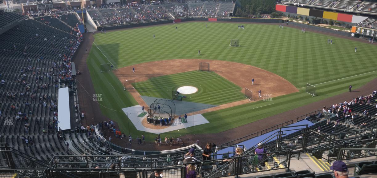 Coors Field - Section Upper 328 Seat View