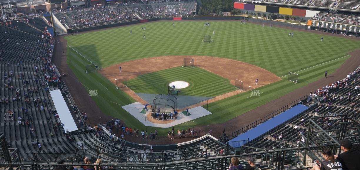 Coors Field - Section Upper 329 Seat View