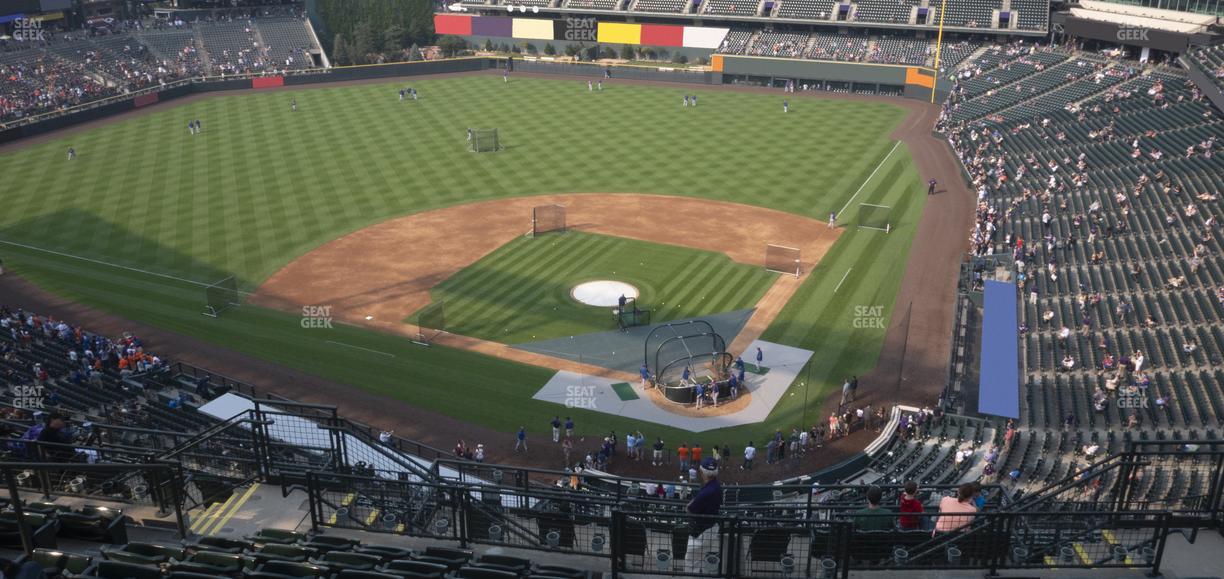 Coors Field - Section Upper 333 Seat View