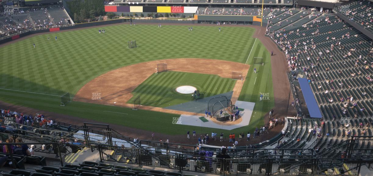 Coors Field - Section Upper 334 Seat View