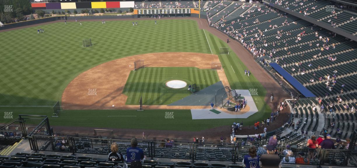 Coors Field - Section Upper 336 Seat View