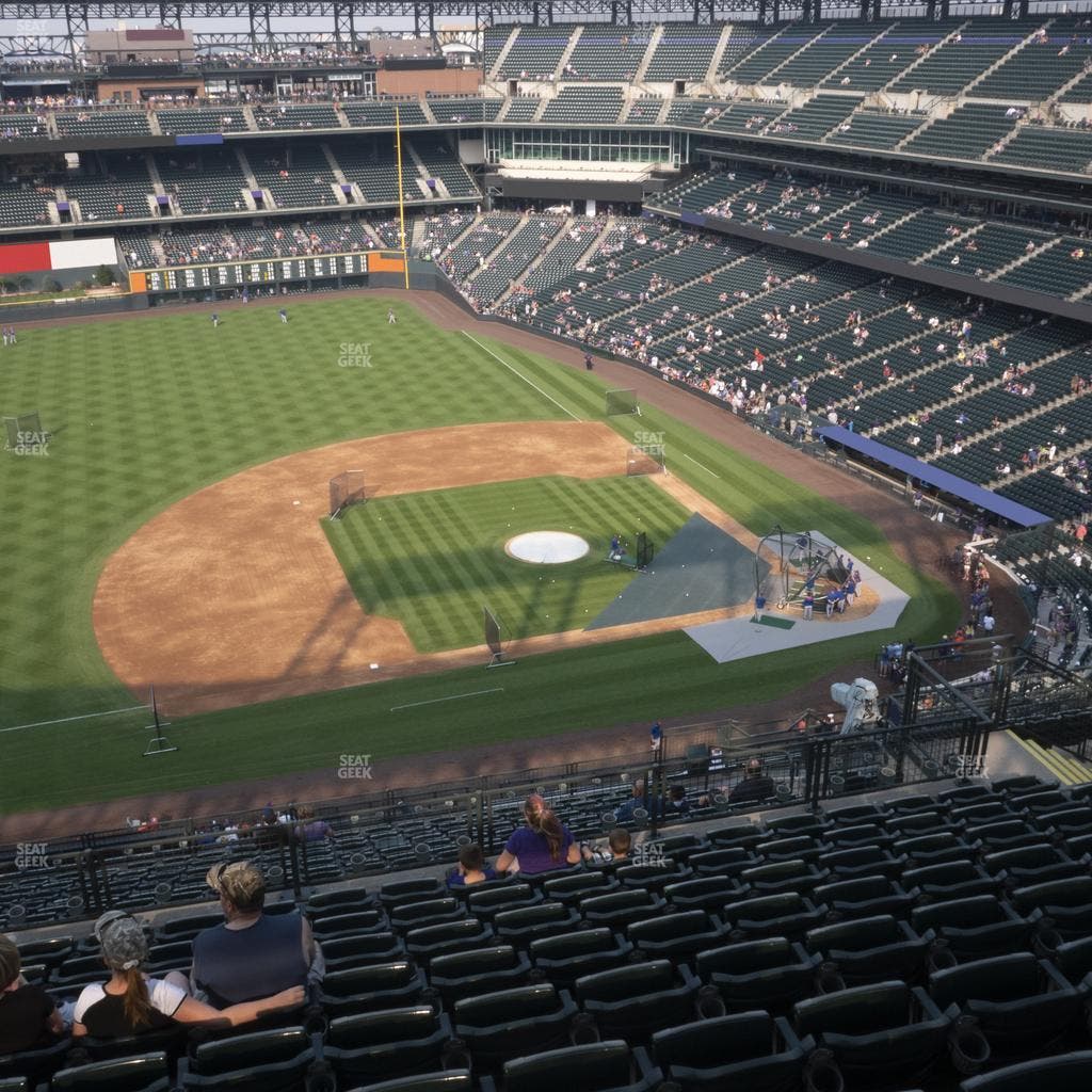 Coors Field - Section Upper 340 Seat View