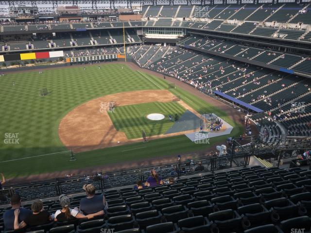 Coors Field - Section Upper 340 Seat View