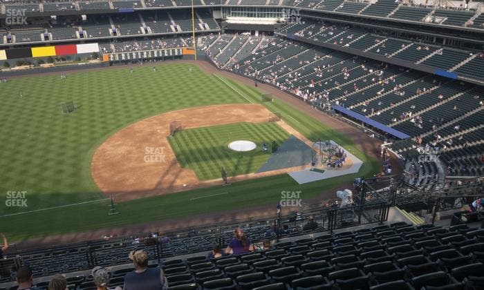 Coors Field - Section Upper 340 Seat View