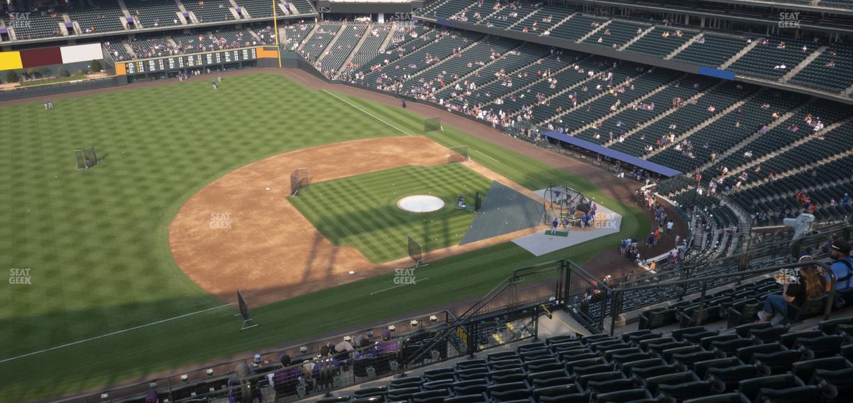 Coors Field - Section Upper 342 Seat View