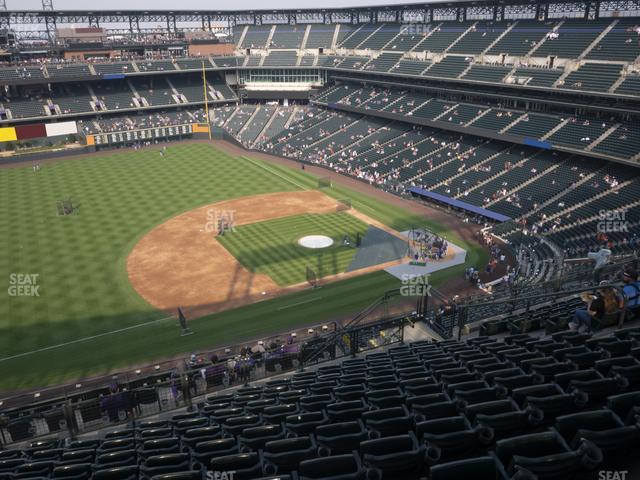 Coors Field - Section Upper 342 Seat View