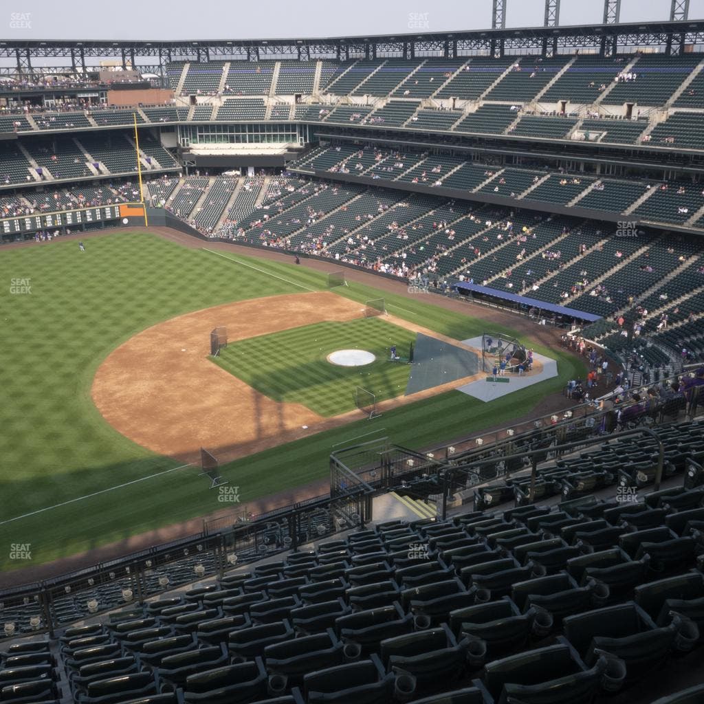 Coors Field - Section Upper 343 Seat View