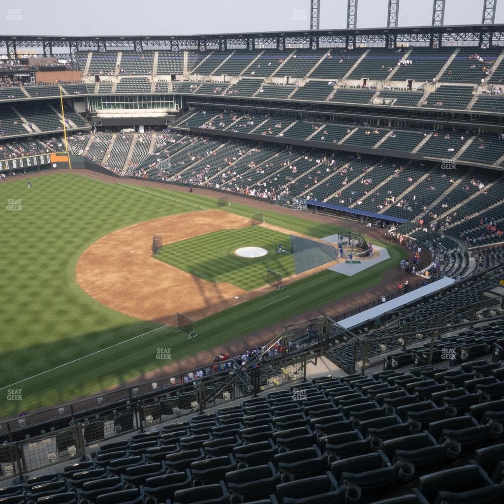 Coors Field - Section Upper 344 Seat View