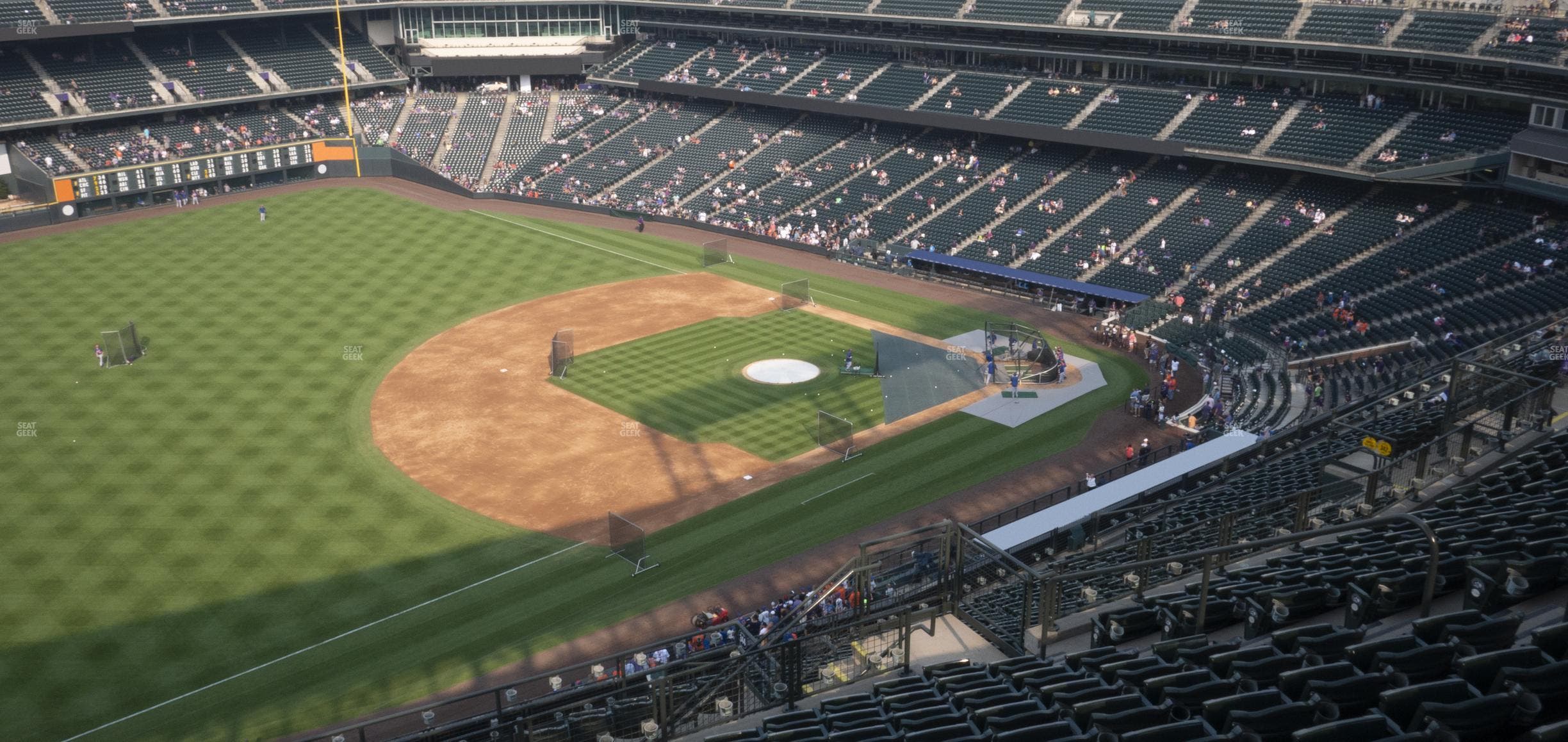 Coors Field - Section Upper 344 Seat View