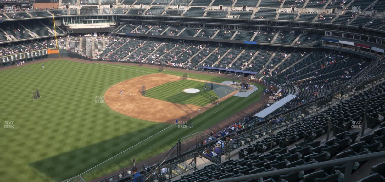 Coors Field - Section Upper 347 Seat View