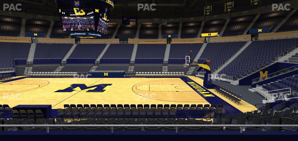 Crisler Center - Section 104 Seat View
