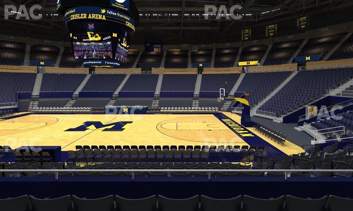 Crisler Center - Section 104 Seat View