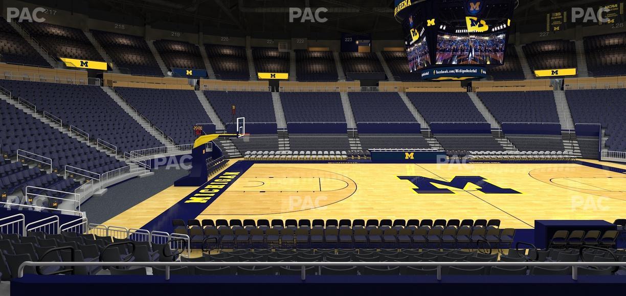 Crisler Center - Section 106 Seat View