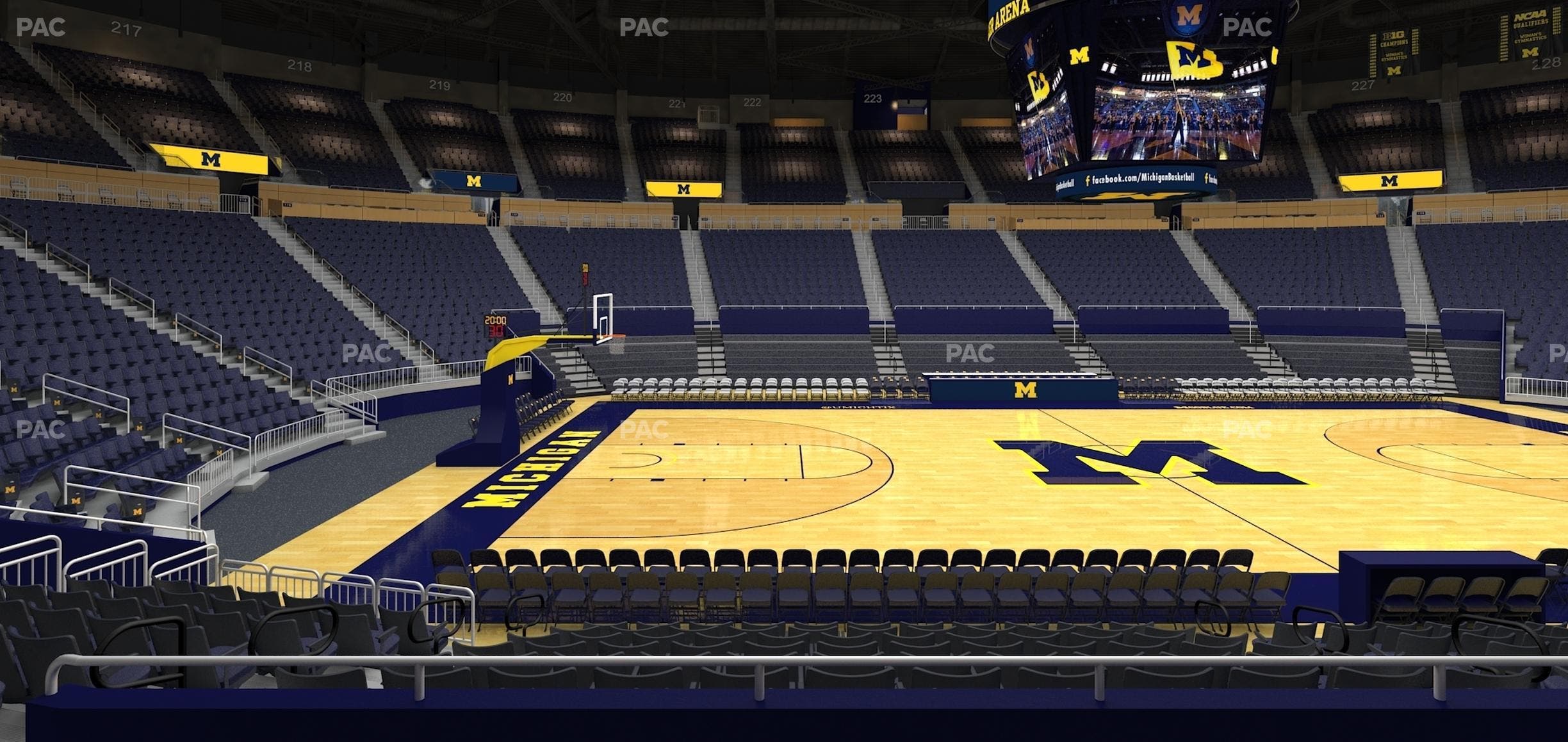 Crisler Center - Section 106 Seat View