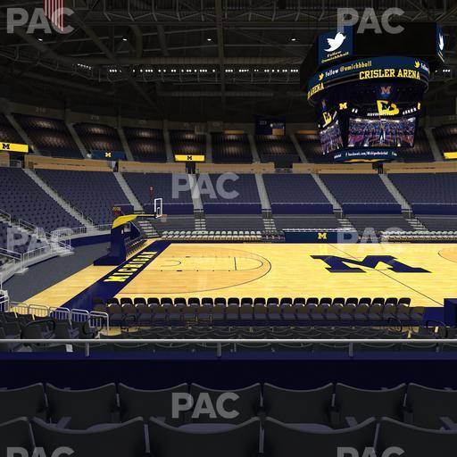 Crisler Center - Section 106 Seat View