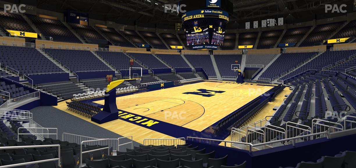 Crisler Center - Section 110 Seat View