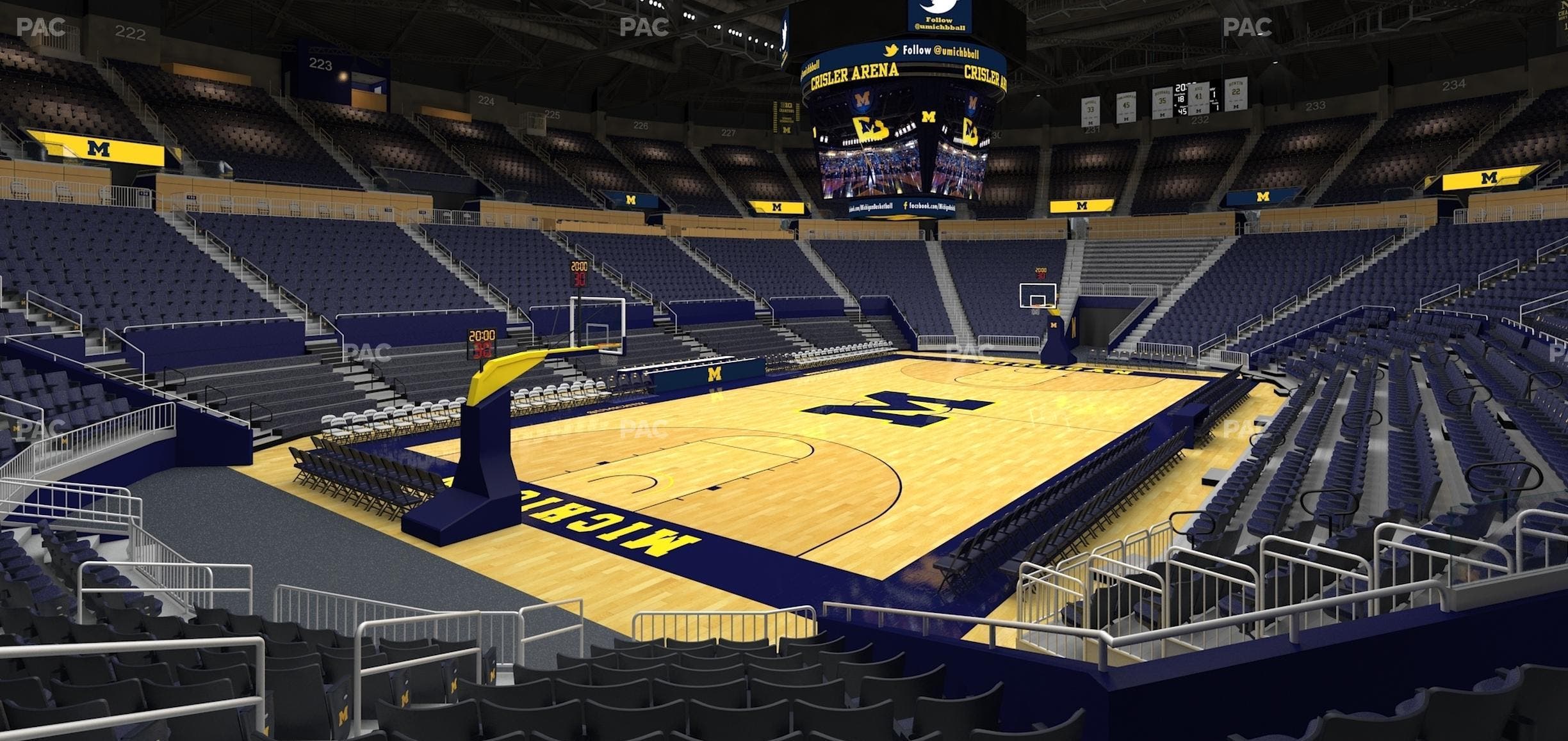Crisler Center - Section 110 Seat View
