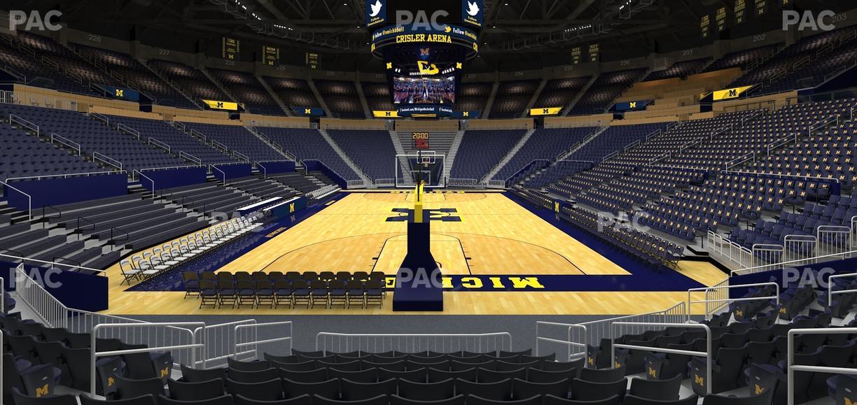 Crisler Center - Section 114 Seat View