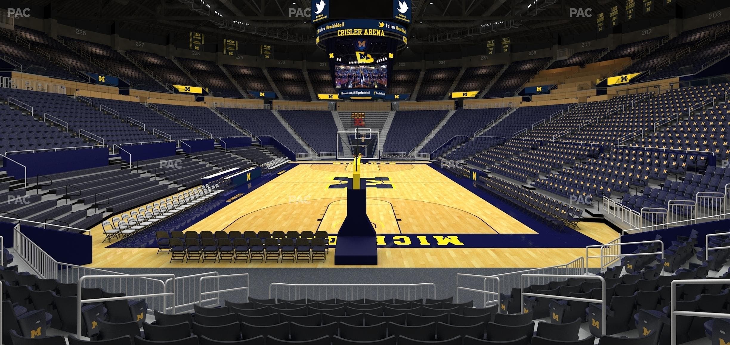 Crisler Center - Section 114 Seat View