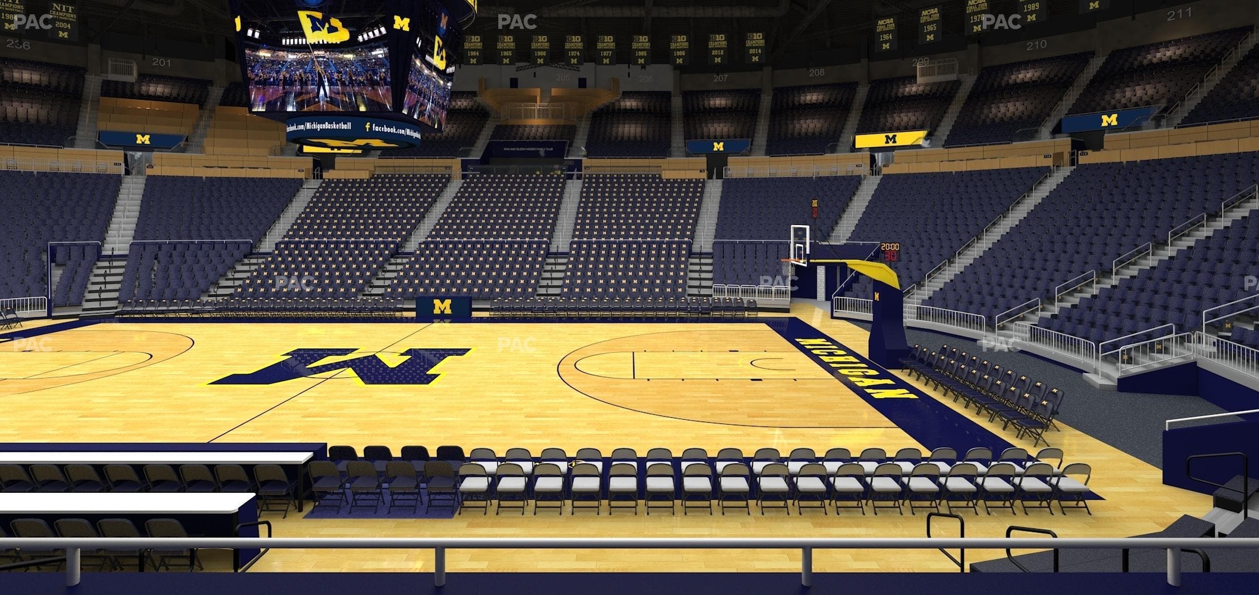 Crisler Center - Section 122 Seat View