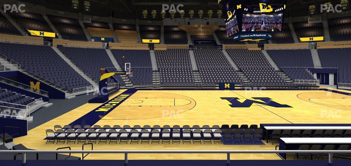 Crisler Center - Section 124 Seat View