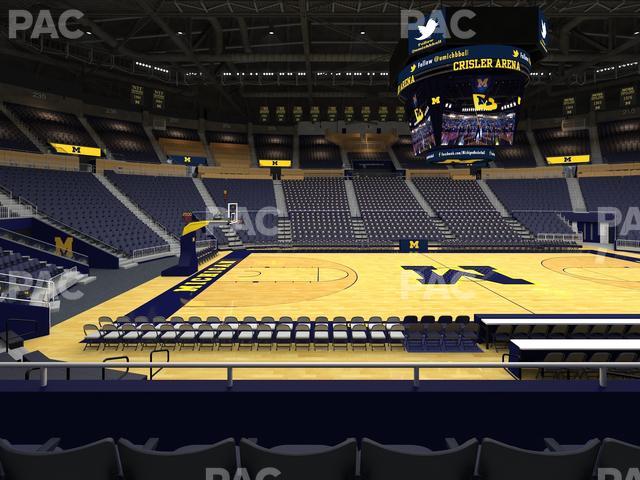 Crisler Center - Section 124 Seat View