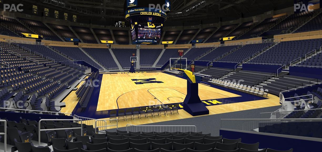 Crisler Center - Section 134 Seat View