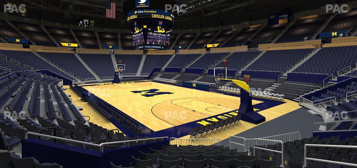 Crisler Center - Section 136 Seat View