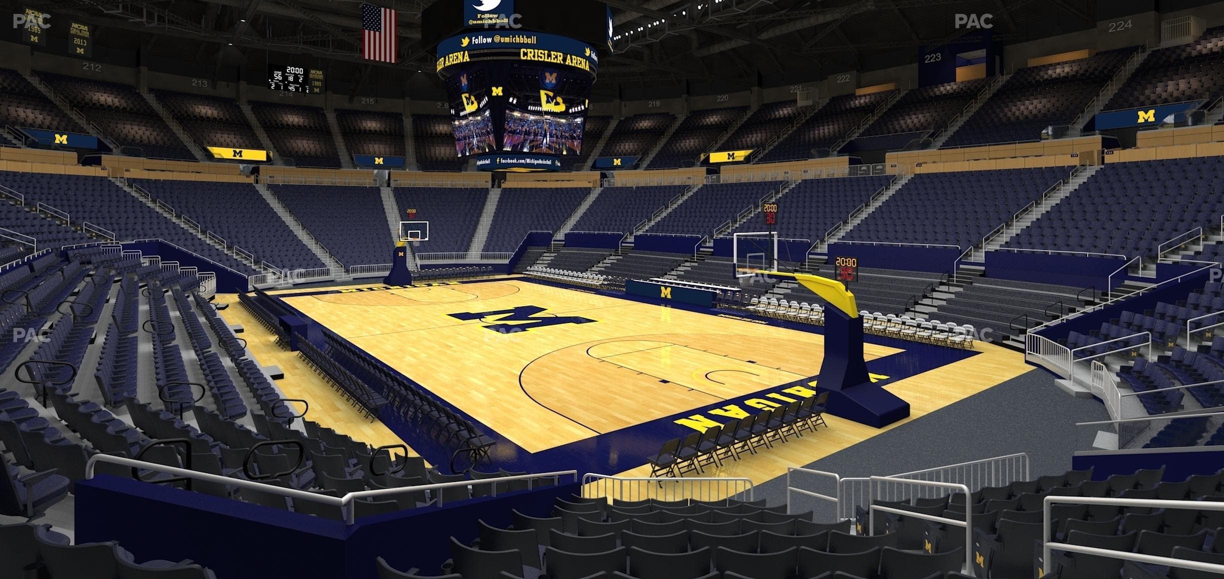 Crisler Center - Section 136 Seat View