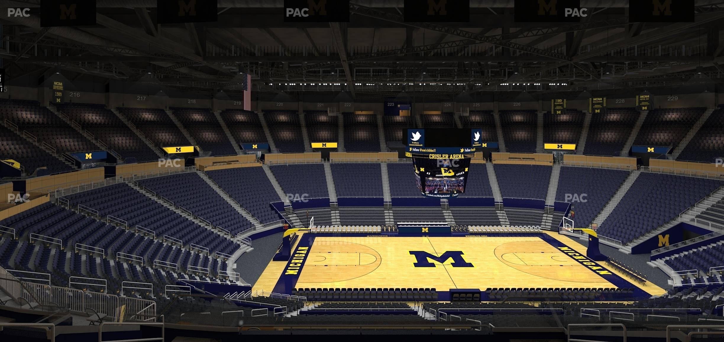 Crisler Center - Section 206 Seat View