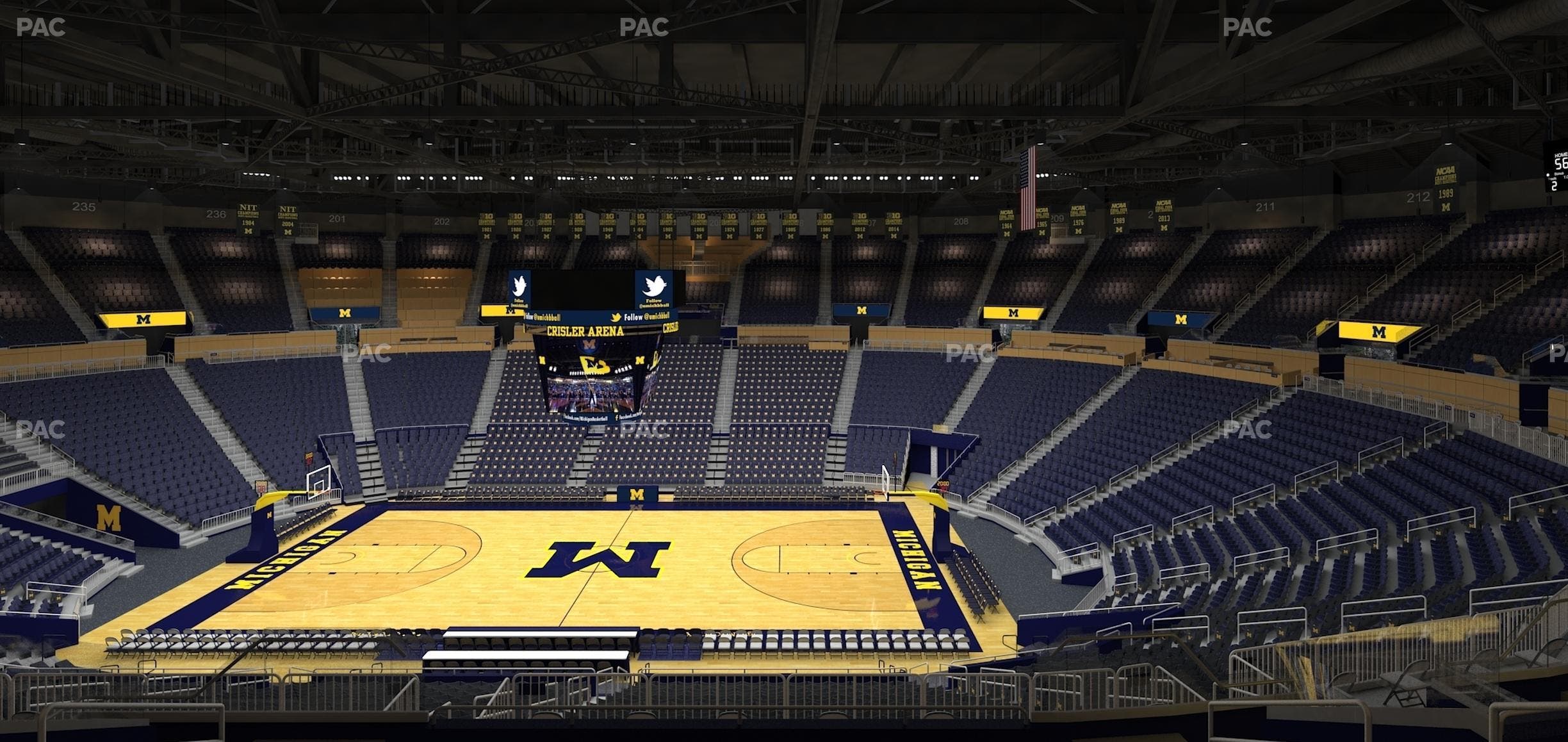 Crisler Center - Section 222 Seat View