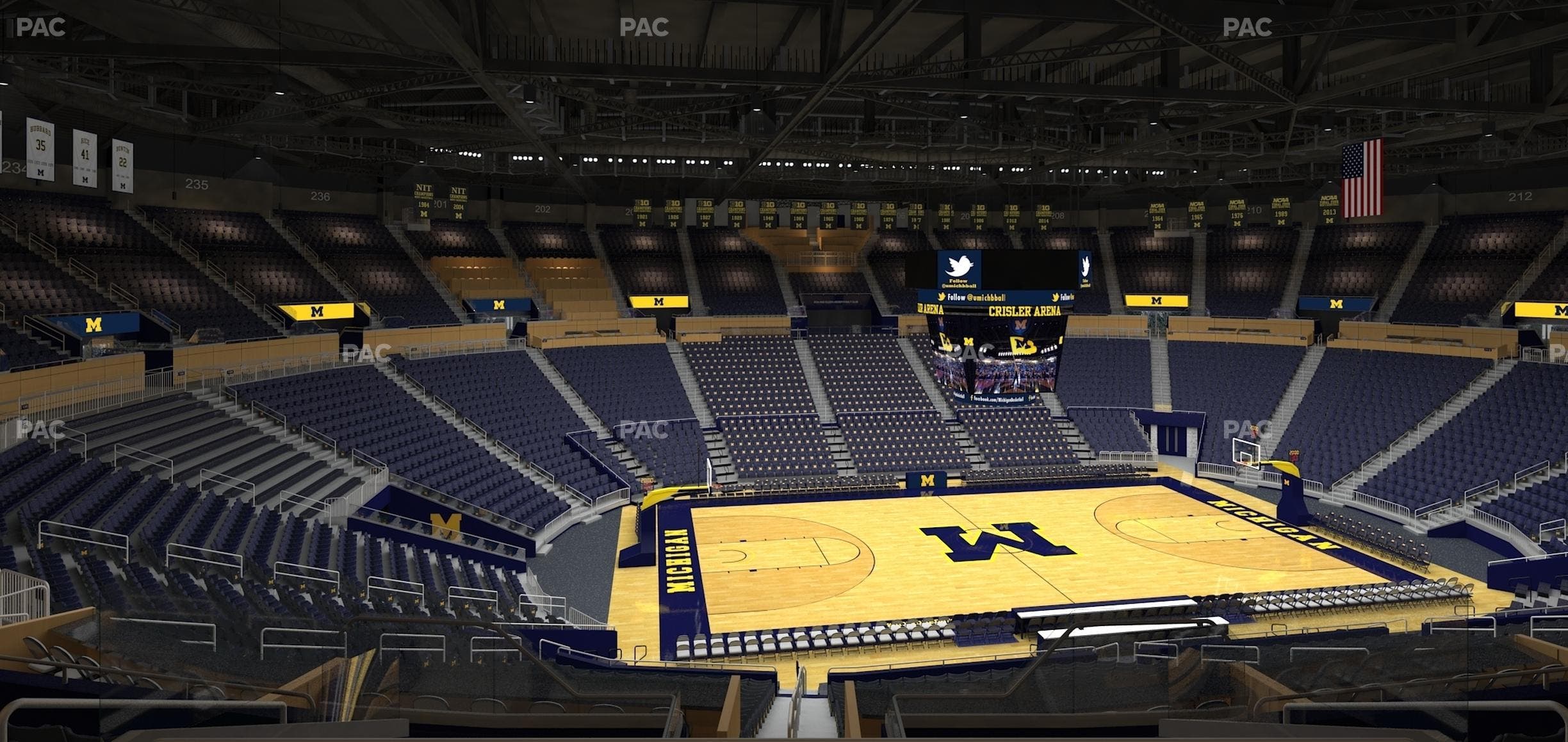 Crisler Center - Section 225 Seat View