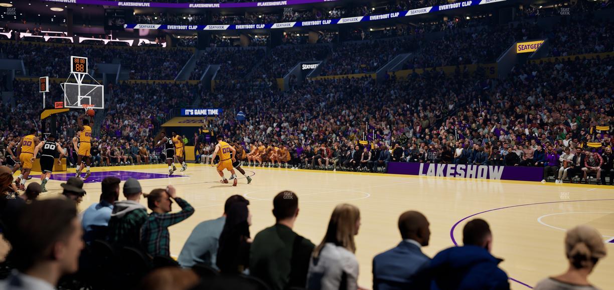 Crypto.com Arena - Section 110 Seat View