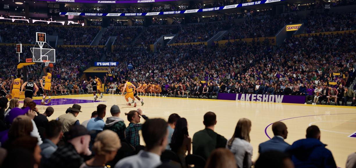 Crypto.com Arena - Section 110 Seat View