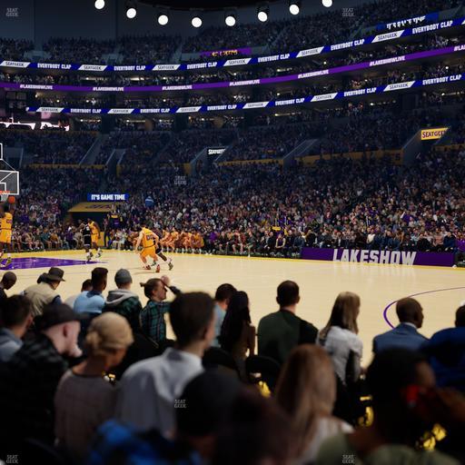 Crypto.com Arena - Section 110 Seat View