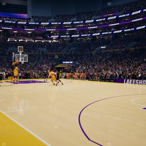 Crypto.com Arena - Section Courtside Seat View