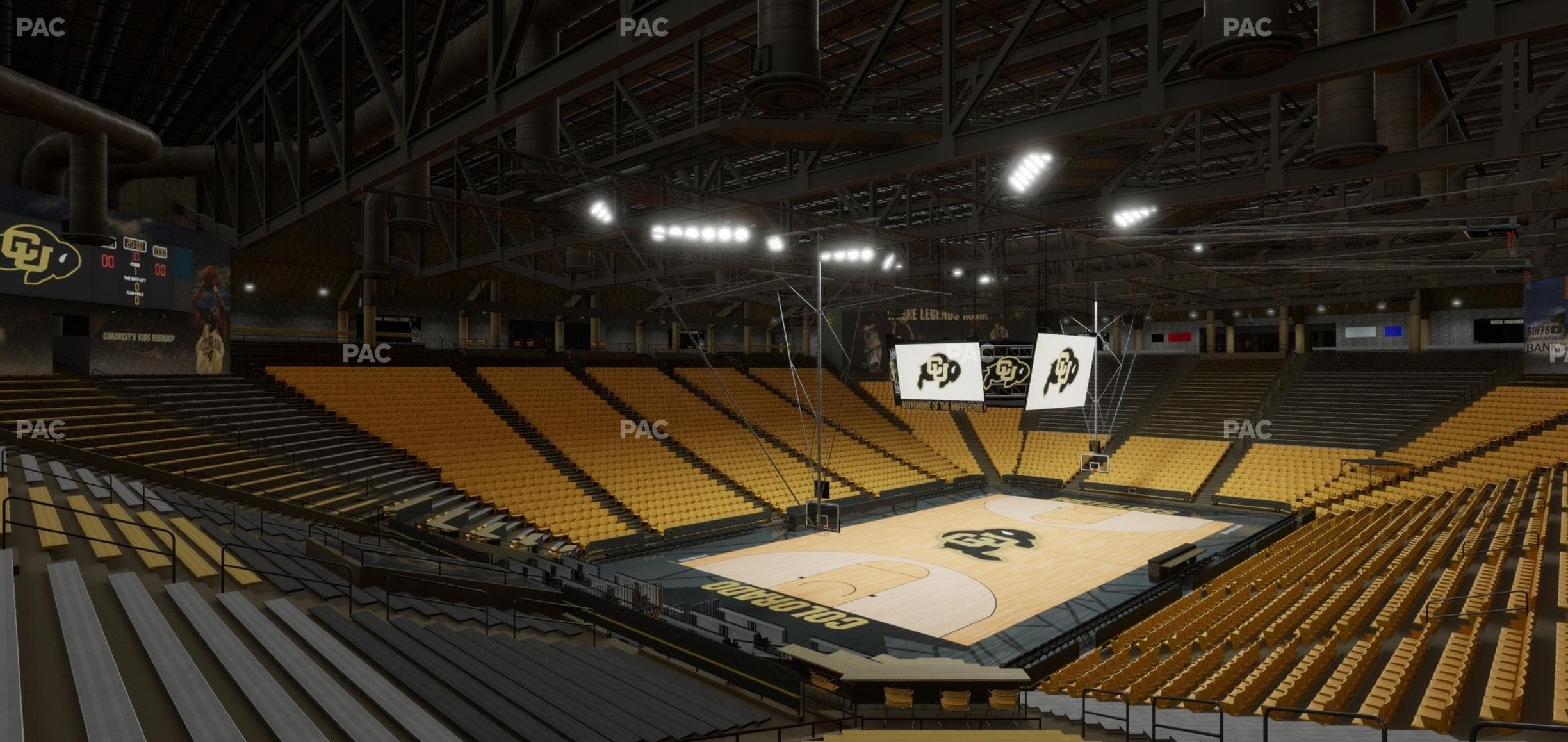 CU Events Center - Section Bleachers 1 Seat View