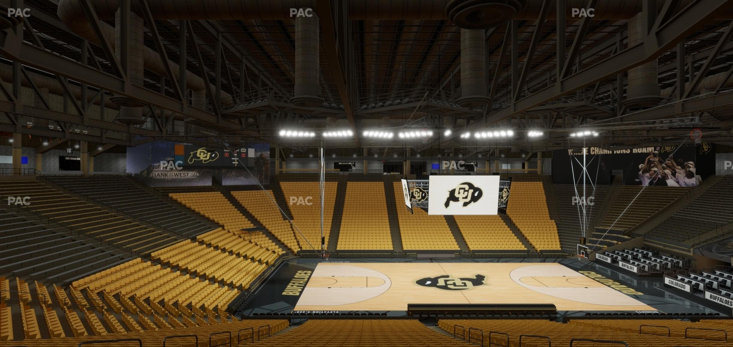 CU Events Center - Section Bleachers 10 Seat View
