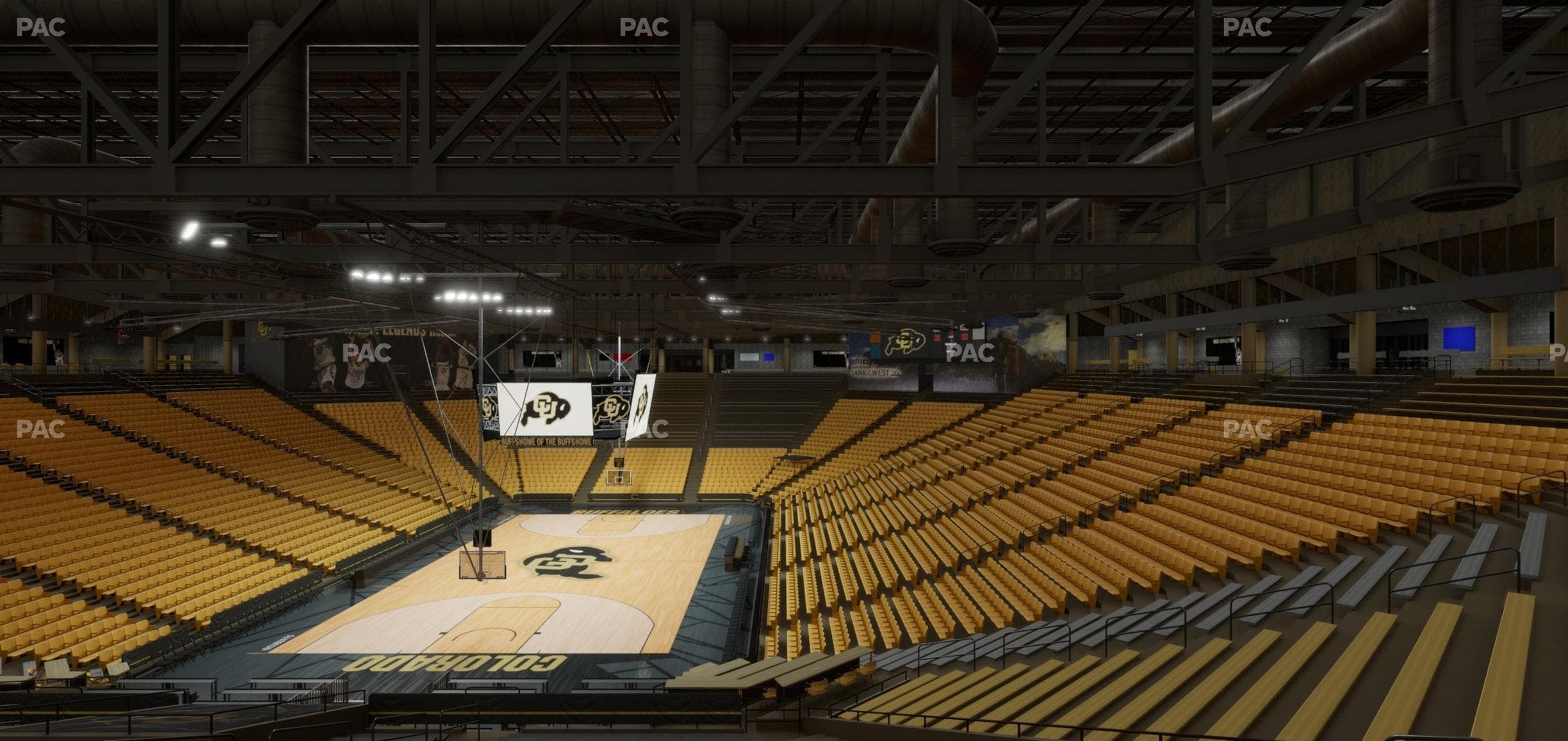 CU Events Center - Section Bleachers 2 Seat View