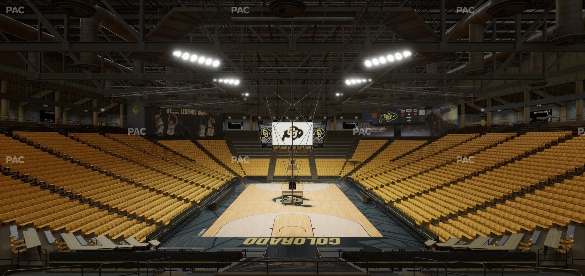 CU Events Center - Section Bleachers 3 Seat View