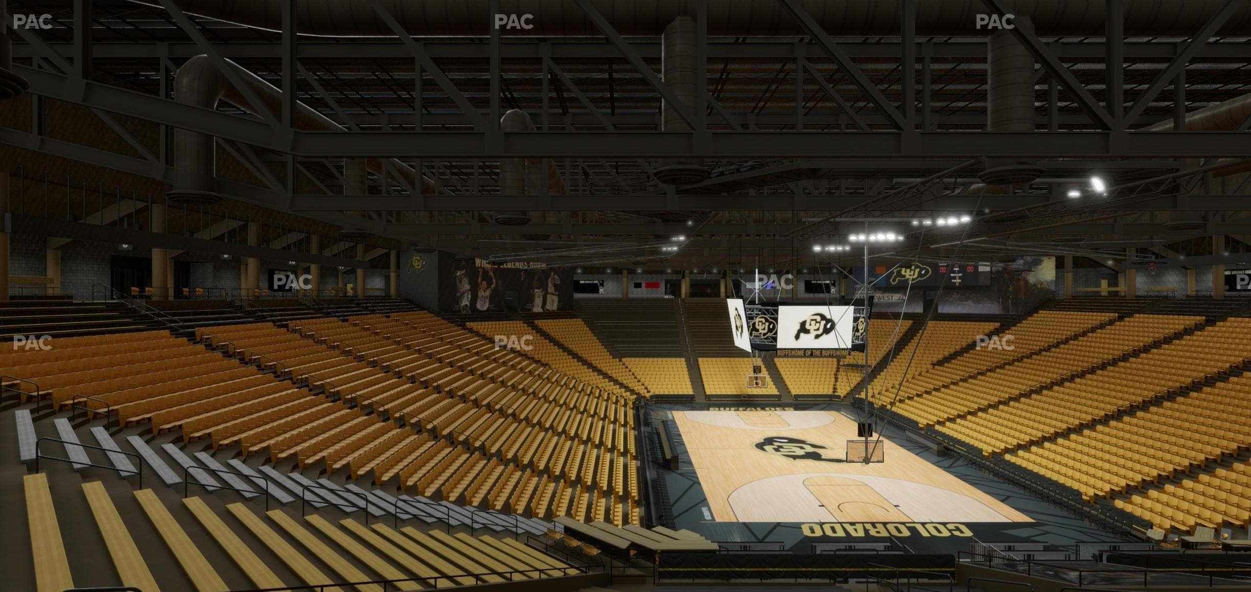 CU Events Center - Section Bleachers 4 Seat View