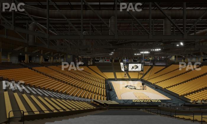 CU Events Center - Section Bleachers 4 Seat View