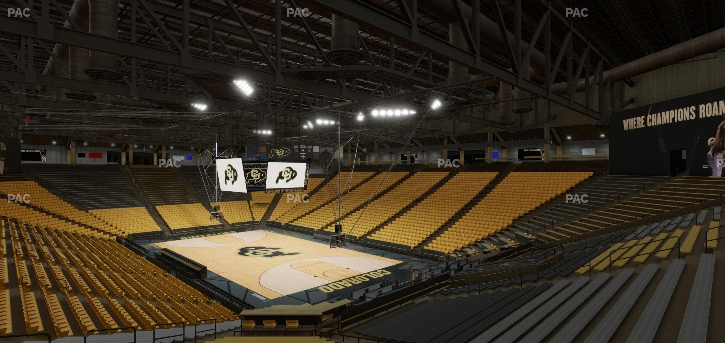 CU Events Center - Section Bleachers 5 Seat View