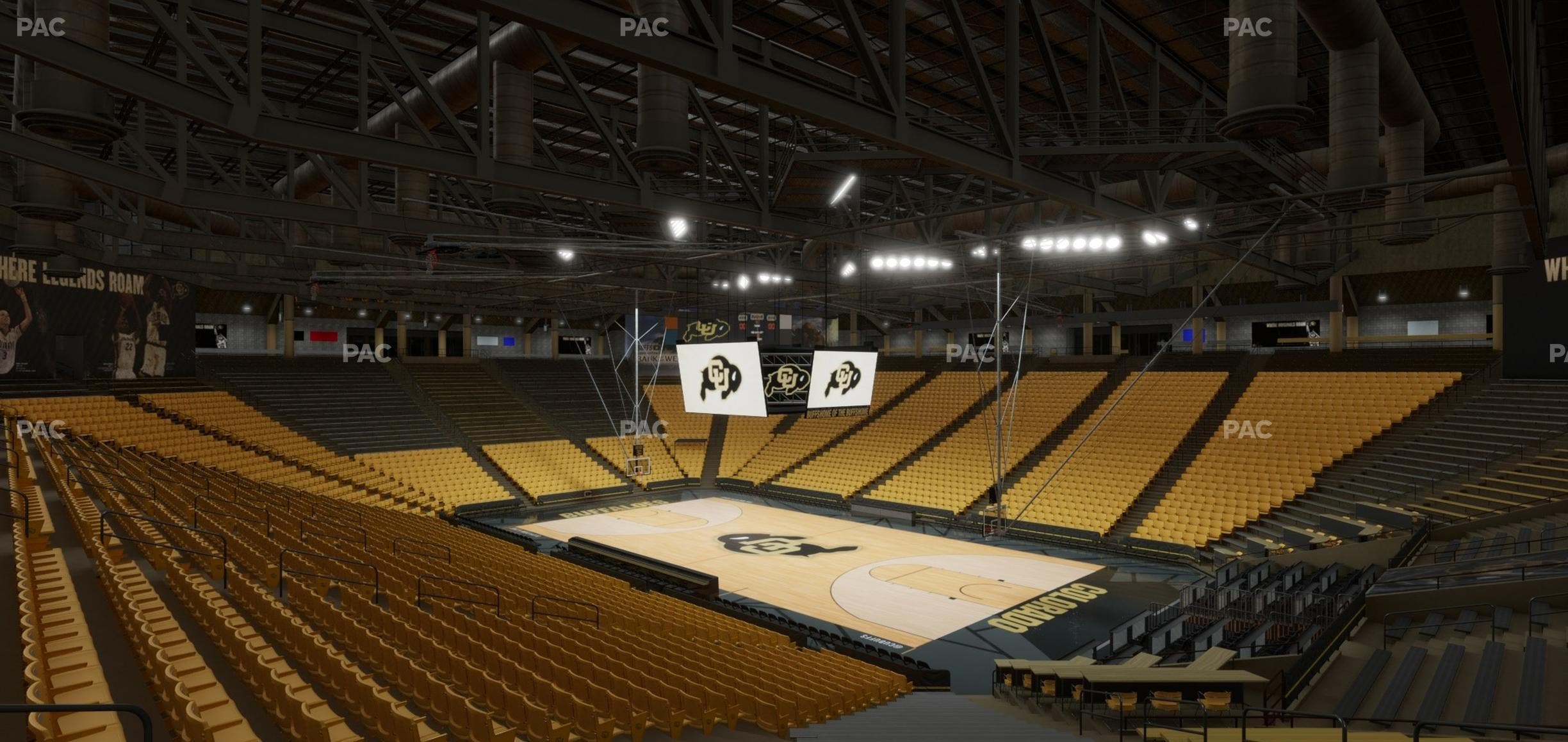 CU Events Center - Section Bleachers 6 Seat View