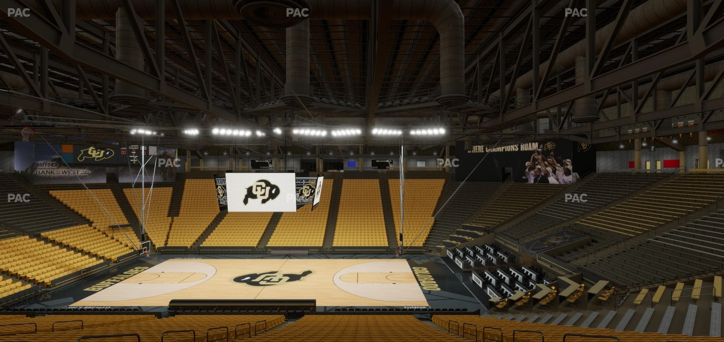 CU Events Center - Section Bleachers 8 Seat View