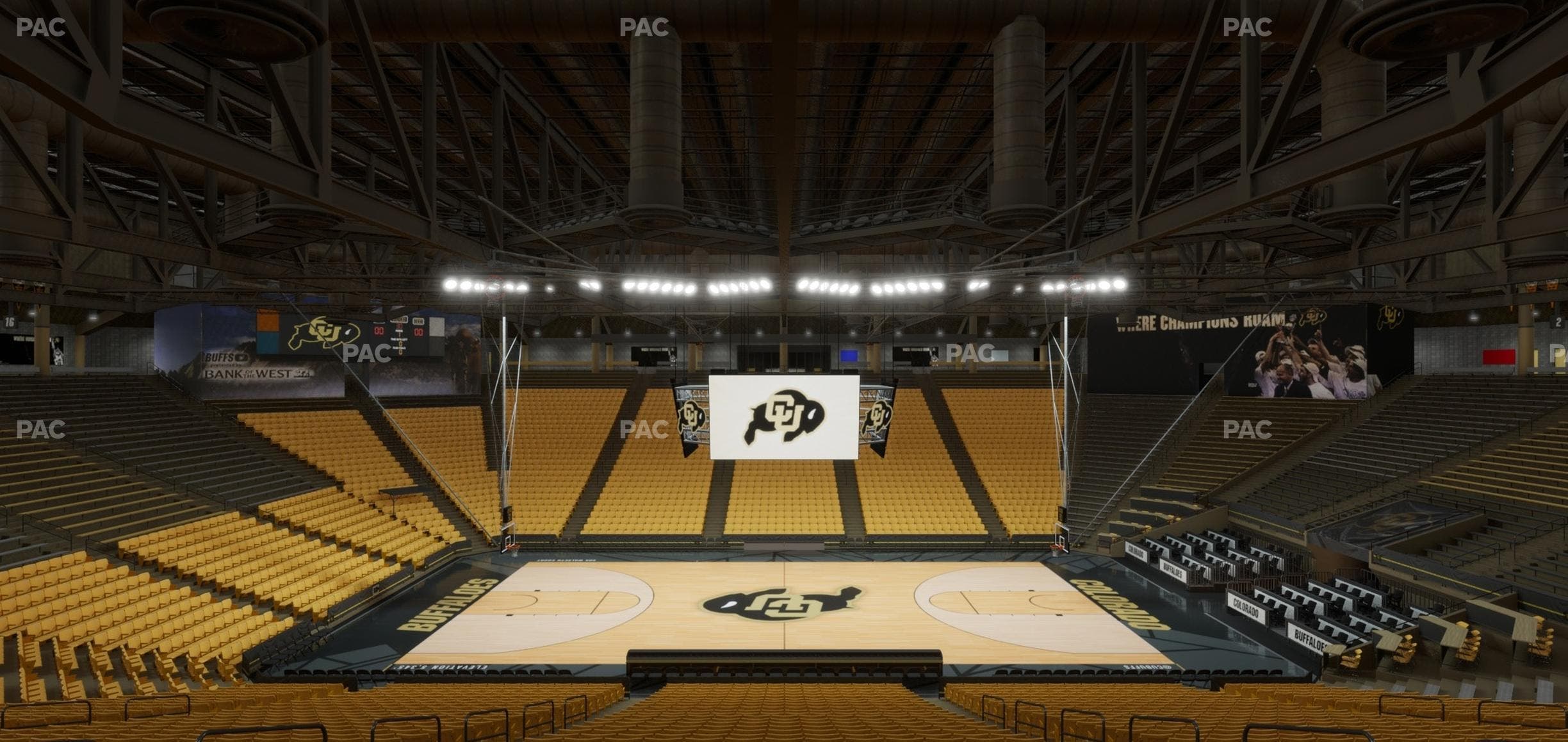 CU Events Center - Section Bleachers 9 Seat View