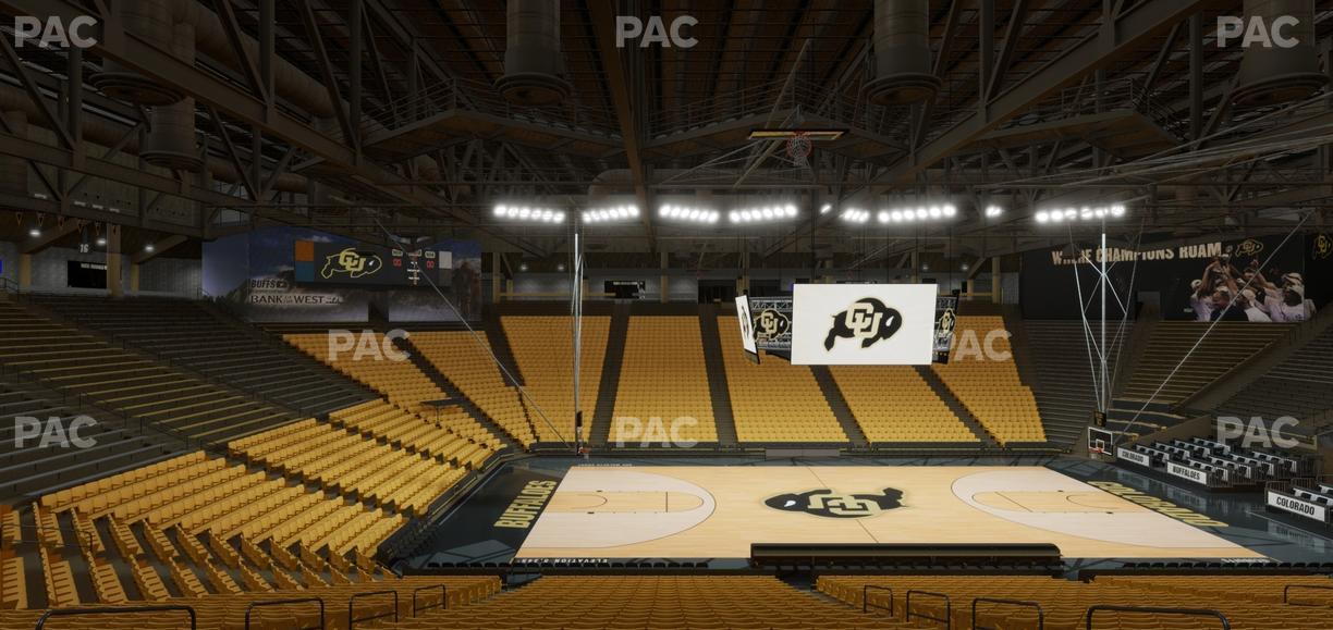 CU Events Center - Section Chairback 10 Seat View