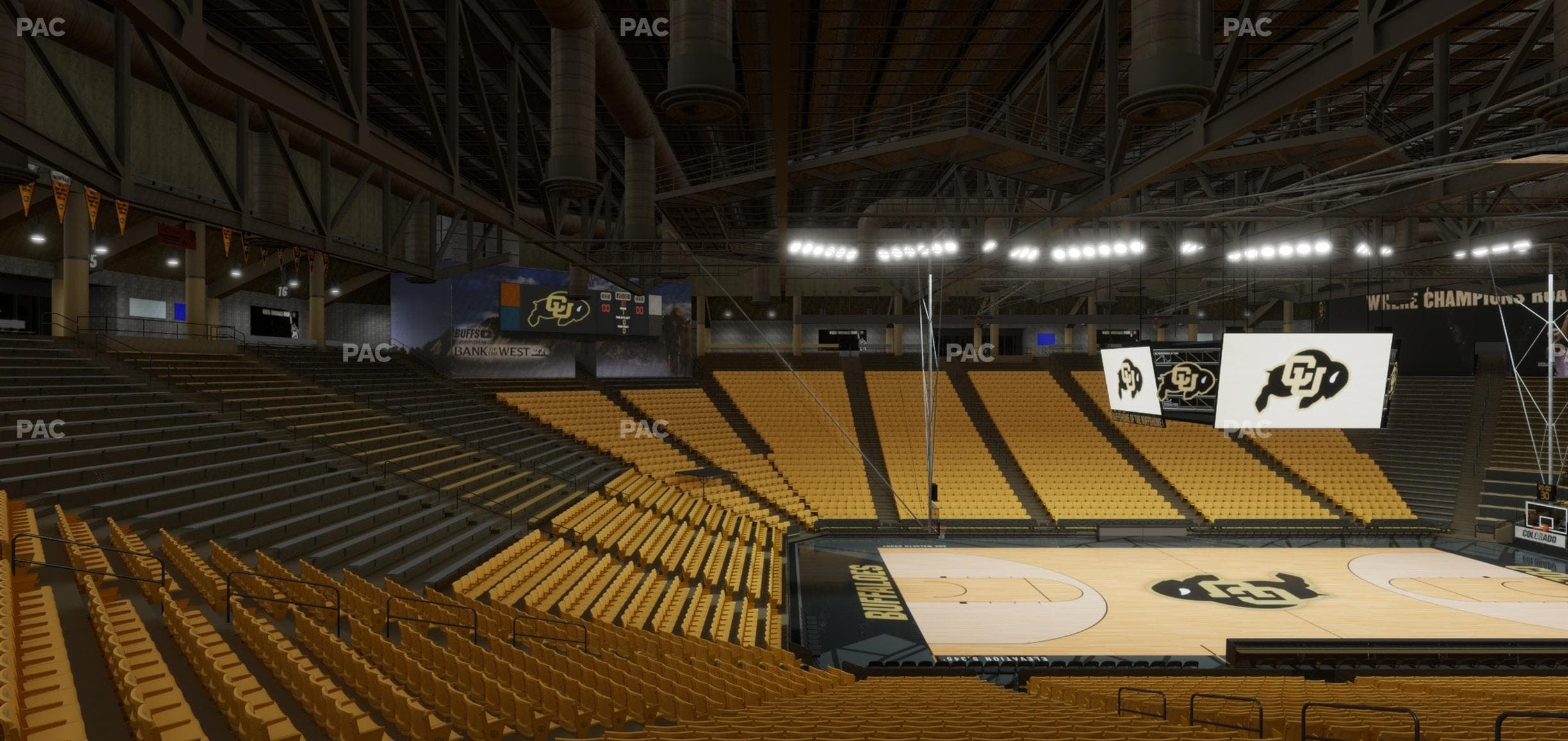 CU Events Center - Section Chairback 11 Seat View